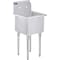 Amgood Stainless Steel Utility Sink  Bowl 15 in. x 15 in. x 13 in. No Faucet SINK 151513 - NO FAUCET - alternate 1